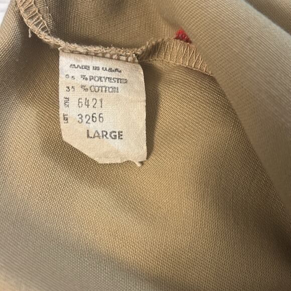 Vintage Unbranded Strawberry Embroidered khaki tan midi skirt, size Large - Picture 8 of 8